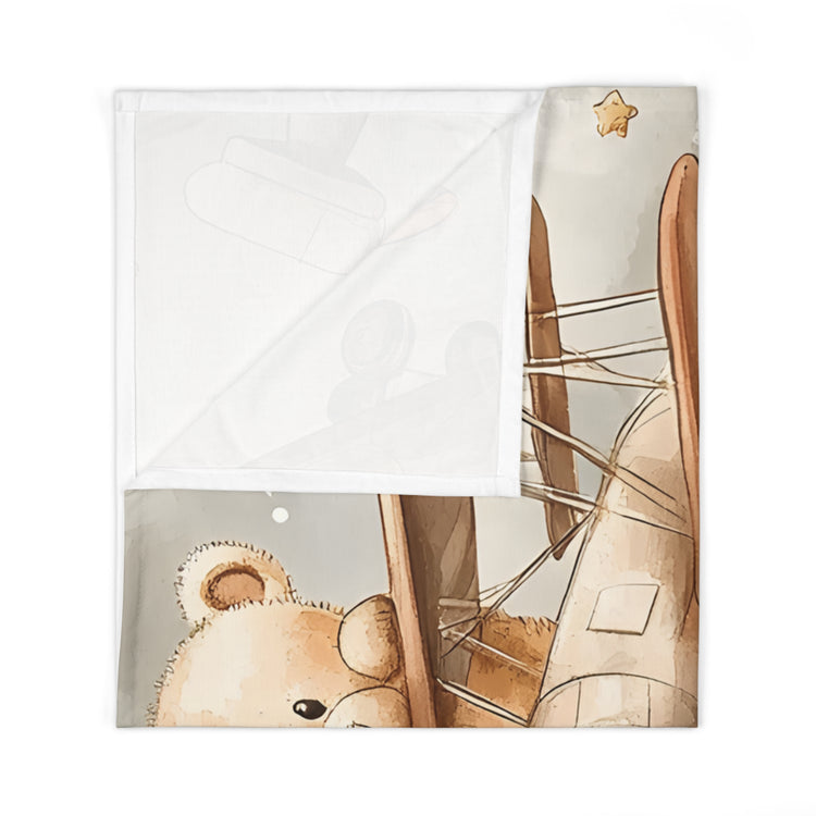 Cute Airplane Baby Swaddle Blanket | Soft & Cozy Newborn Wrap for Playtime & Naptime