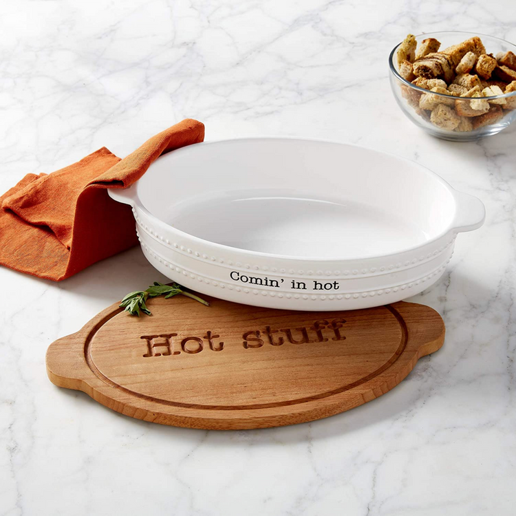 Comin' In Hot Baker & Trivet Lid Set