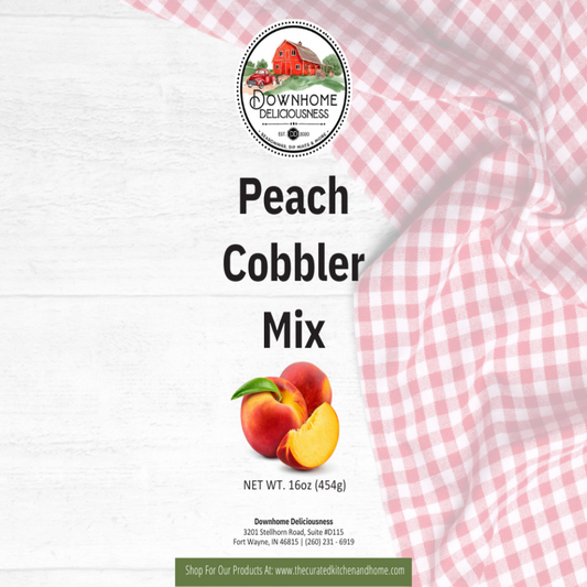 Downhome Deliciousness Dessert Baking Mixes - Peach Cobbler and Apple Crisp