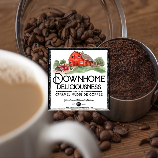 Downhome Deliciousness Caramel Mudslide Ground Coffee plus Reusable K Cup