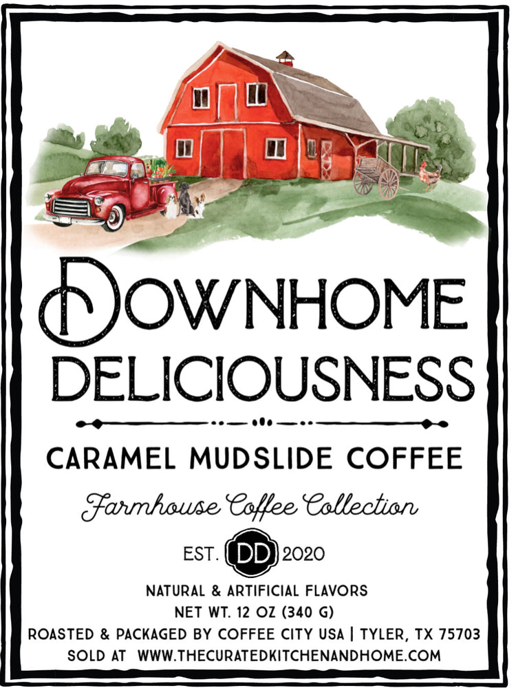 Downhome Deliciousness Caramel Mudslide Ground Coffee plus Reusable K Cup