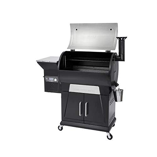 Z GRILLS ZPG-700D3 8 N 1 Wood Pellet Portable Stainless Steel Grill Smoker for Outdoor BBQ Cooking with Digital Temperature Control and Grill Cover, Silver