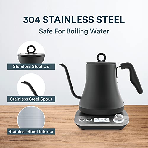 Stainless Steel Kettle Fast Boiling Water Pot Electric Tea Pour Boiler