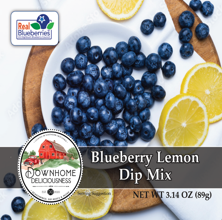 Downhome Deliciousness Blueberry Lemon Dip Mix