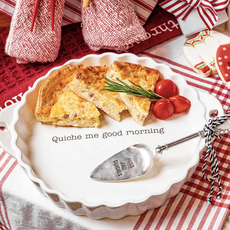 Hugs & Quiches Baker Set With Embossed Server