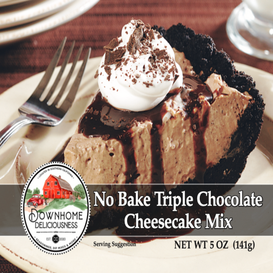 Downhome Deliciousness No-Bake Triple Chocolate Cheesecake Mix
