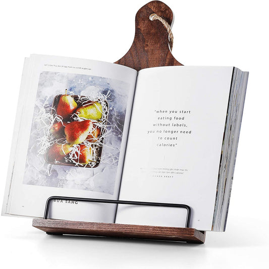 Farmhouse Kitchen Wood Recipe Book Holder