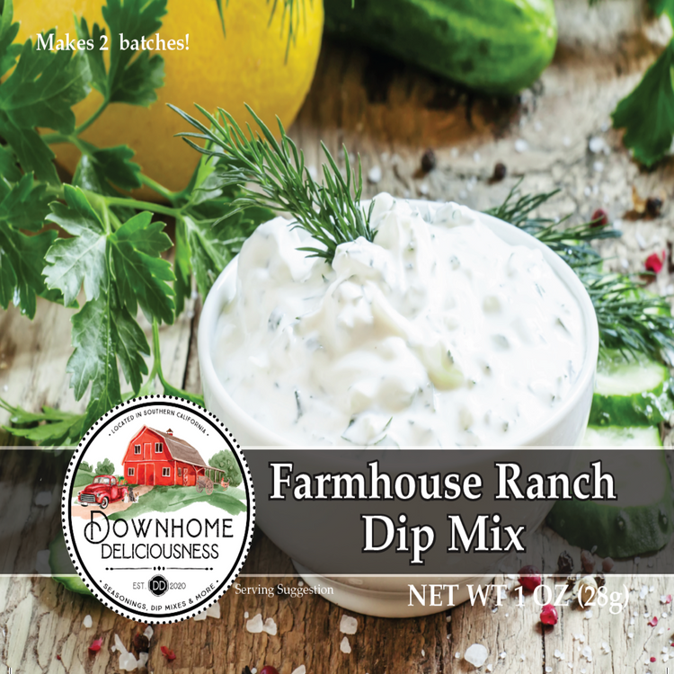 Downhome Deliciousness Farmhouse Ranch Dip Mix