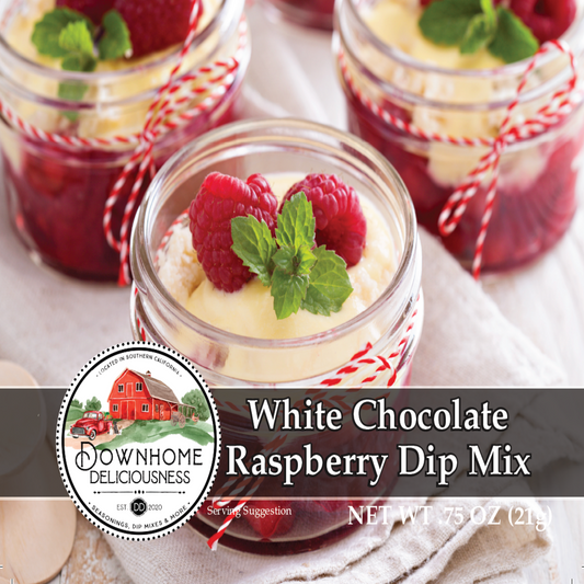 Downhome Deliciousness White Chocolate Raspberry Dip & Dessert Mix